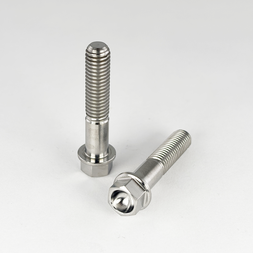 Titanium Hex Flange Head M8 - 1.25 X 45mm