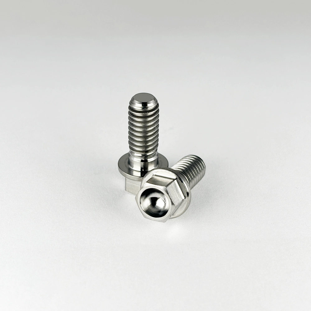Hex Flange 5/16-18 x 1" Titanium Gr 5 Hex Flange 5/16-18 x 1" Titanium Gr 5