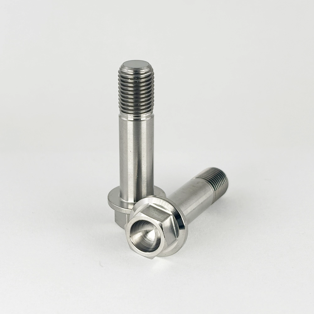 Hex Flange 3/8-24 x 1 1/4" Titanium Gr 5 Hex Flange 3/8-24 x 1 1/4" Titanium Gr 5