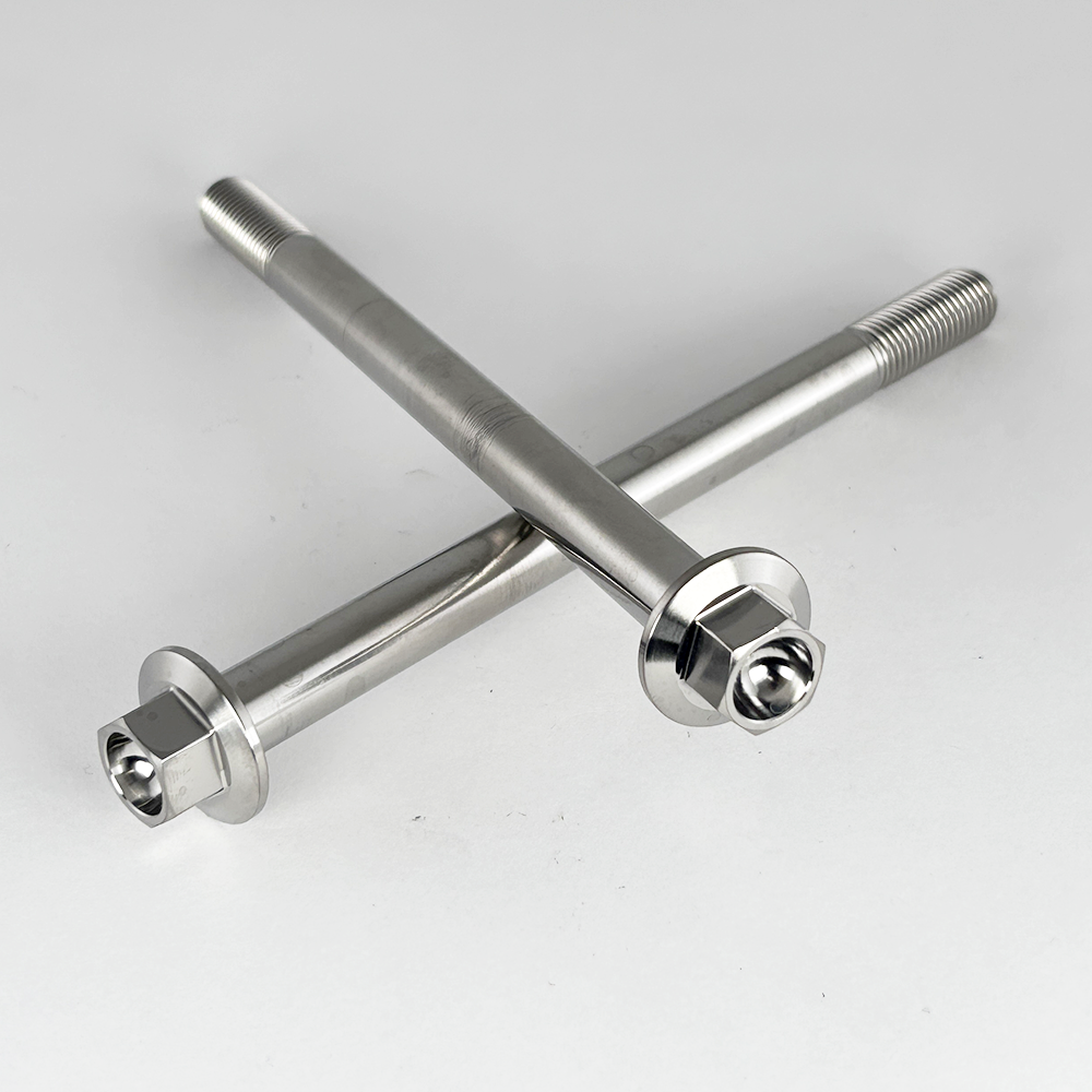 Titanium Hex Flange M10 - 1.25 X 145MM. Flange Dia. = 20.7mm