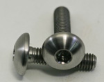 Titanium Large Diameter Button Head M5 - 0.80 X 8mm
