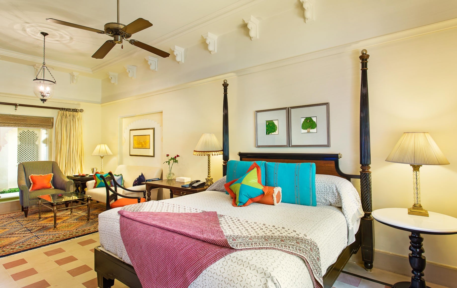 bedroom in the hotel