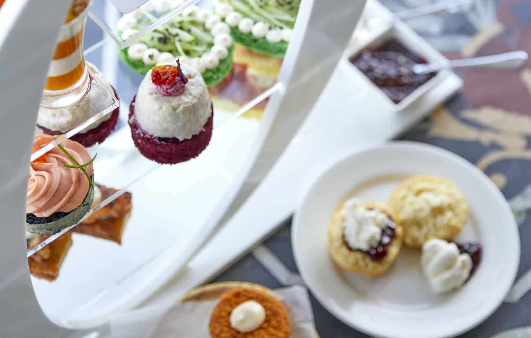 A display of food