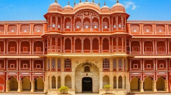 Jaipur Architecture and Bright Sky