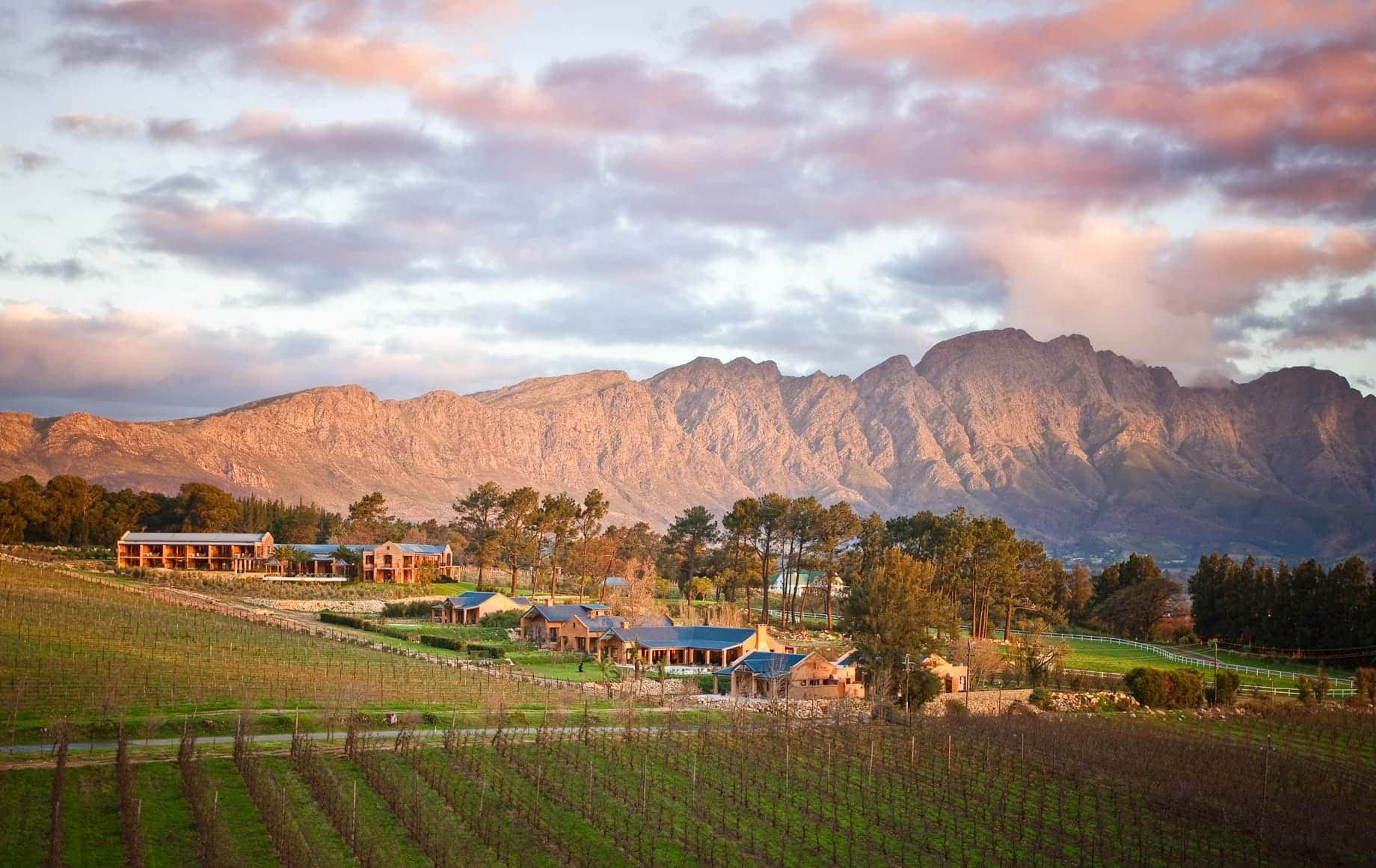 Bang-up views and vaulting rocky hills at Cape Winelands