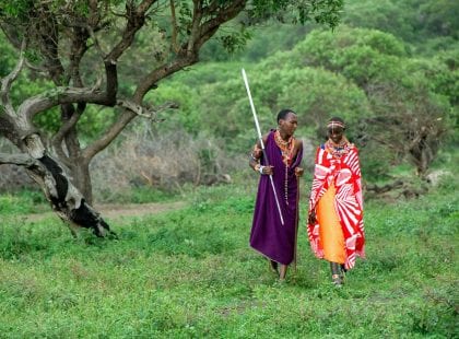 Maasai Walking
