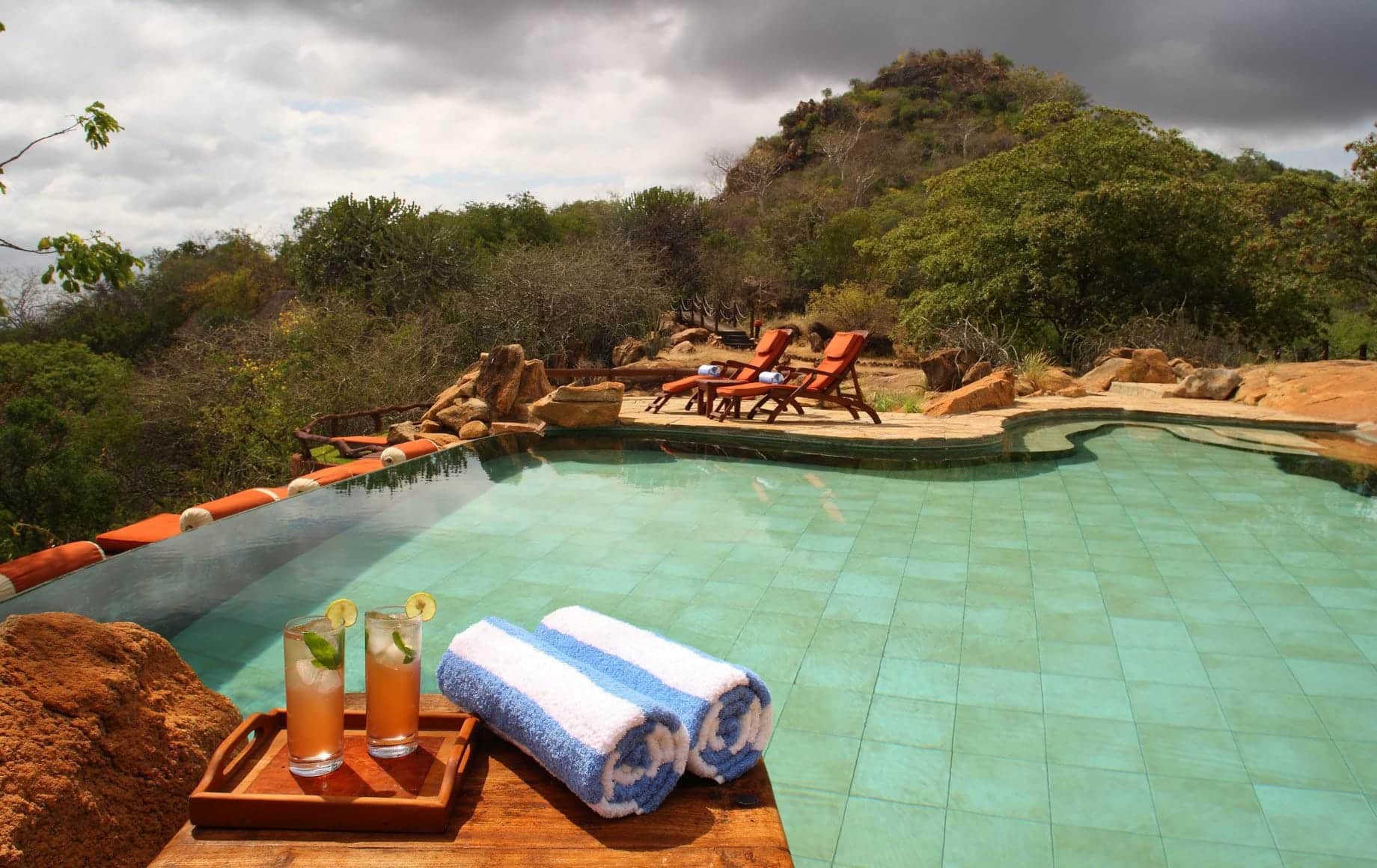 The pool at Elsa's Kopje