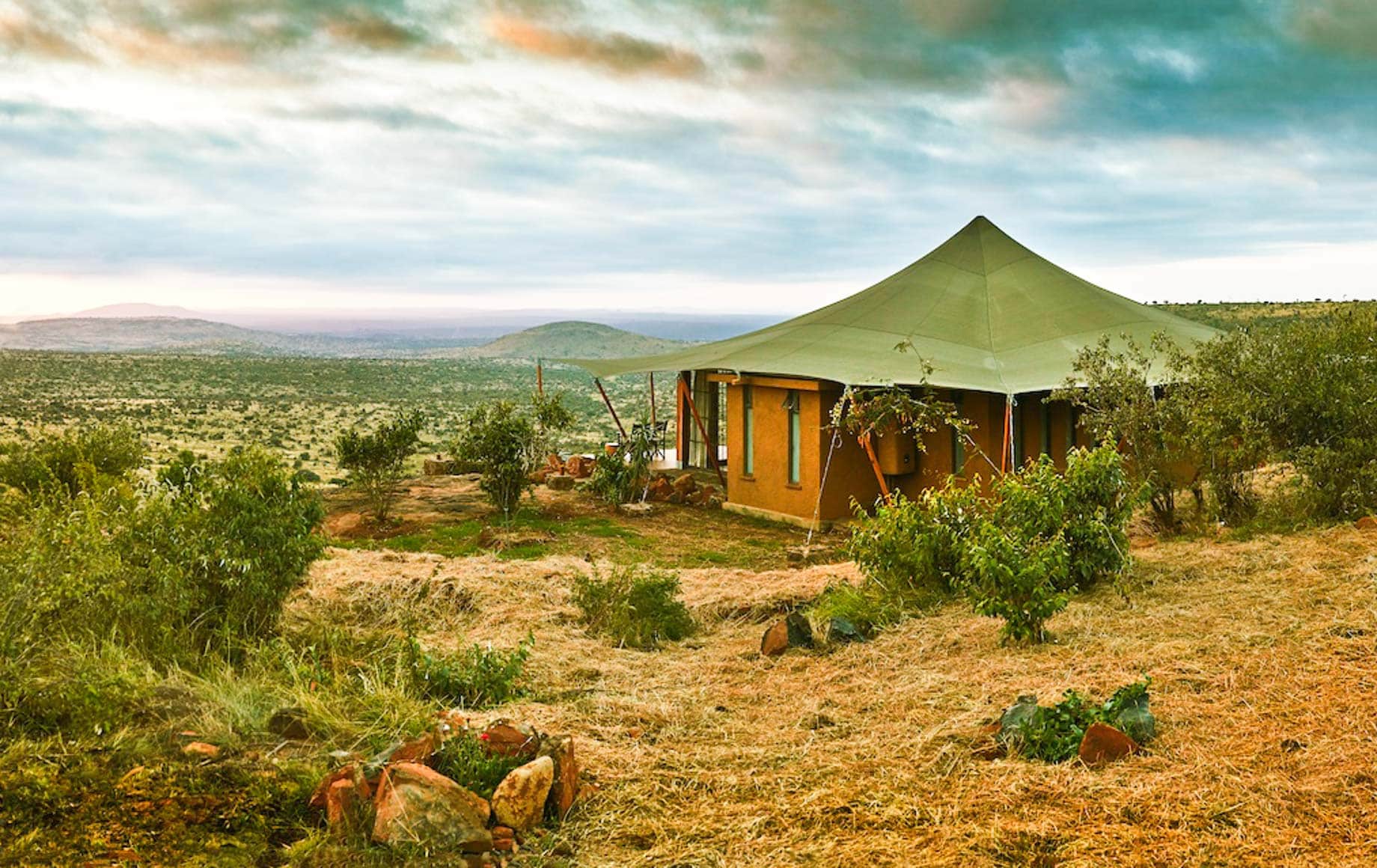 Exterior of suite at Loisaba Lodo Springs