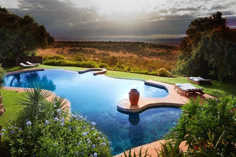 a pool at Laragai House