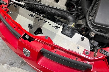 MPx SRT4 Lettering Stainless Steel Radiator Shroud, 00-05 Neon / SRT-4