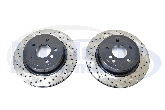 StopTech Drilled & Slotted Rotors (Rear Pair), 08-10 Cobalt SS