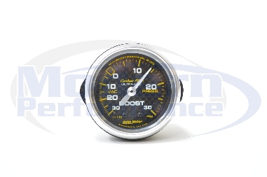 Autometer Mechanical Boost Gauge (-30/+30), Carbon Fiber
