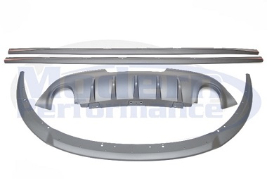 Mopar Chin Spoiler, Side Skirts & Rear Diffuser Package, 2013-16 Dart