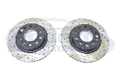 (Discontinued) StopTech Drilled & Slotted Rotors (Rear Pair), 2013-16 Dart / 2015+ Renegade