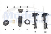 Front Strut & Strut Hardware, 08-09 Caliber SRT-4