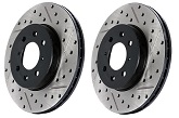 StopTech Drilled/Slotted Rotors (Front Pair), 2013-18 Focus ST