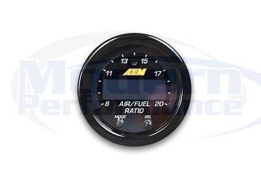 AEM Uego X-Series Wideband Gauge With Black Face 