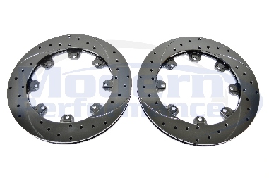 Wilwood Big Brake Kit (4 piston or 6 piston) Replacement Drilled & Slotted Rotors (Pair), 03-05 Neon SRT-4