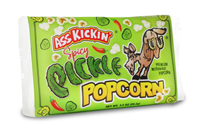 Ass Kickin' Spicy Pickle Microwave Popcorn