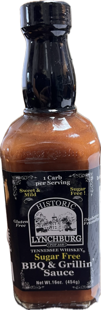 Historic Lynchburg Tennessee Whiskey Sugar Free BBQ & Grillin' Sauce