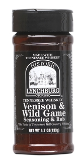 Historic Lynchburg Tennessee Whiskey Venison and Wild Game Seasoning and Rub