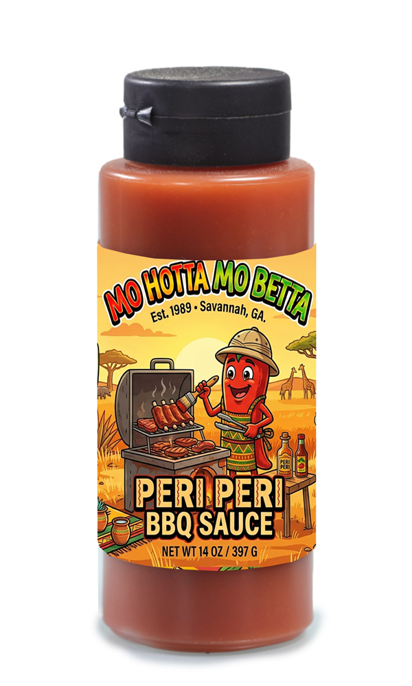 Mo Hotta Mo Betta Peri Peri BBQ Sauce- Plastic Squeeze Bottle