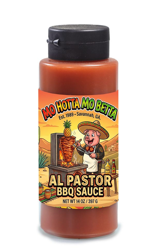 Mo Hotta Mo Betta Al Pastor BBQ Sauce- Plastic Squeeze Bottle