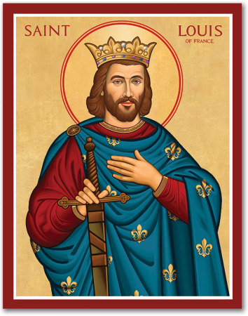 Saint Louis of France Icon