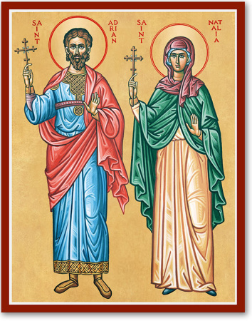 Ss. Adrian and Natalia Icon