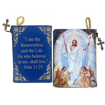 Christ Resurrected  Rosary Pouches - set of 6