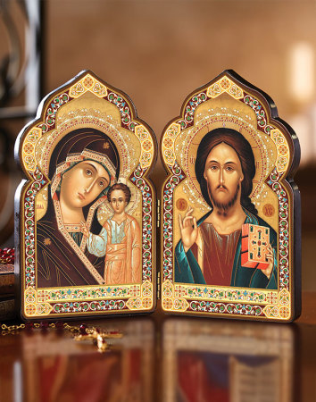 Dome Shape Desk Diptych - set of 4