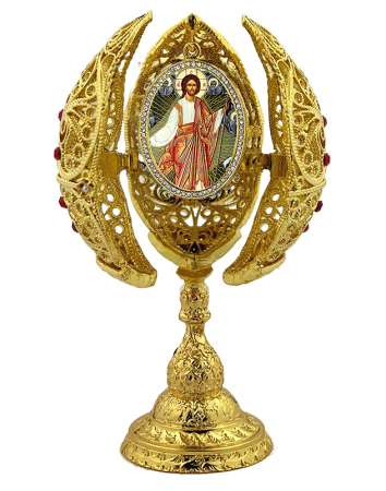 Risen Christ Filigree Egg