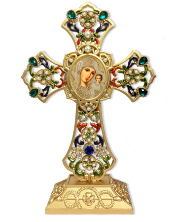 Jeweled Filigree Cross - Our Lady of Jerusalem
