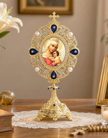 Virgin of Hope Monstrance Style Ornament