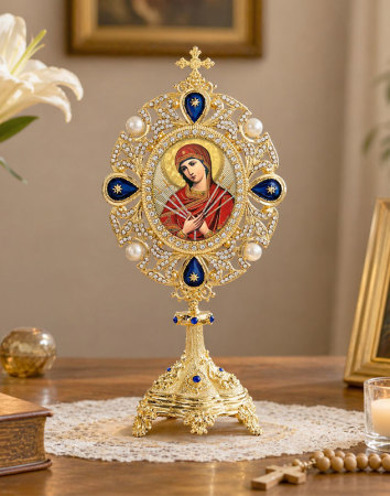 Mother of Sorrows Monastrance Style Ornament