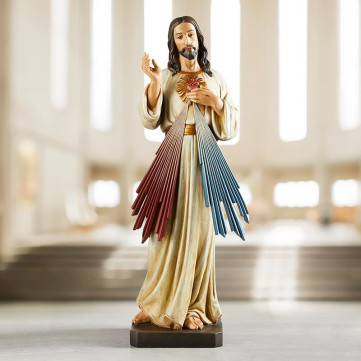 Divine Mercy 24" Hand Painted Statue