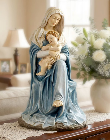 Mother of Peace Hand Painted Large Statue 26 inches