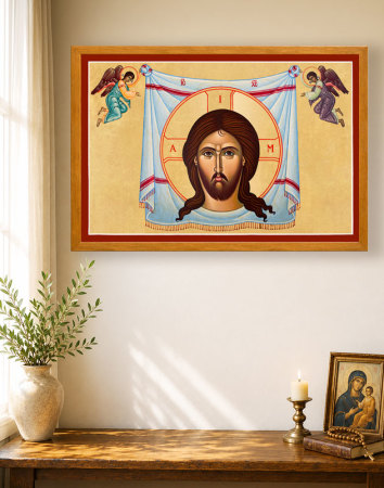 Hand Painted Holy Face Icon