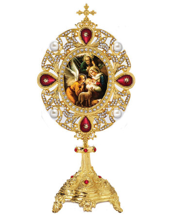 Red Monstrance Style Ornament