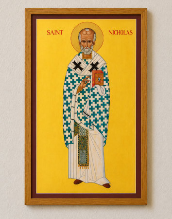 Saint Nicholas the Great Original Icon 48"