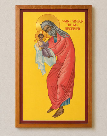Saint Simeon the God-Receiver Original Icon 48"