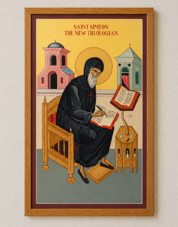 Saint Simeon the New Theologian Original Icon 48"