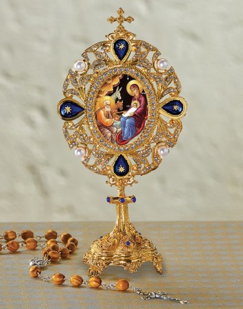 Heirloom Monstrance-Style Icon Ornament