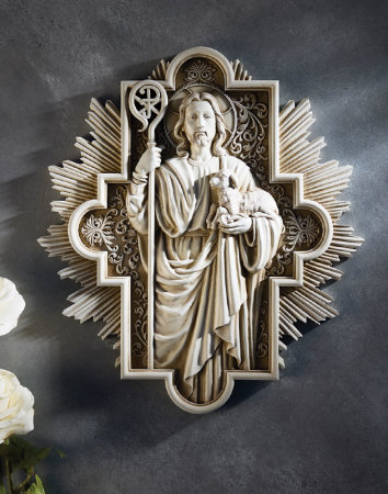 Good Shepherd Indoor-Outdoor Wall Plaque