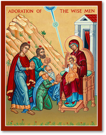 Adoration of Wise Men Icon