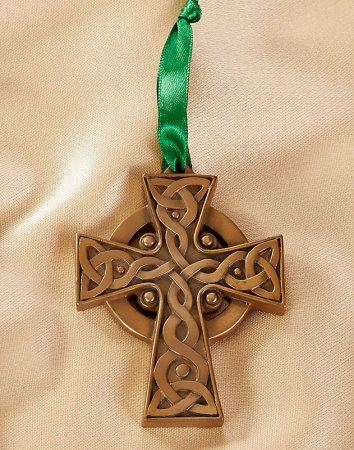 Celtic Cross ornament brass resin