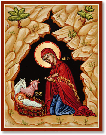 Christ in the Manger Icon