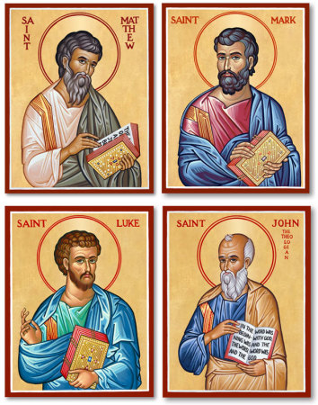 Discounted Four Evangelists Icon Set