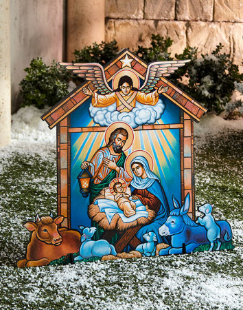 Indoor-Outdoor Nativity Display