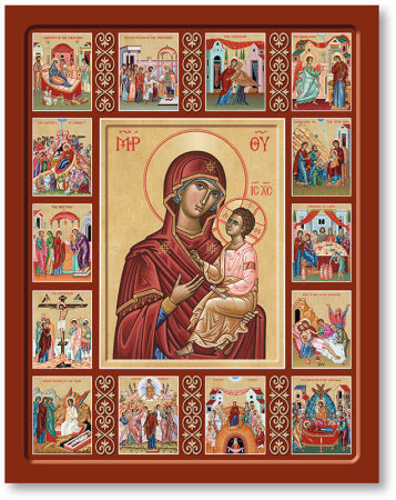 Life of the Virgin Mary Icon